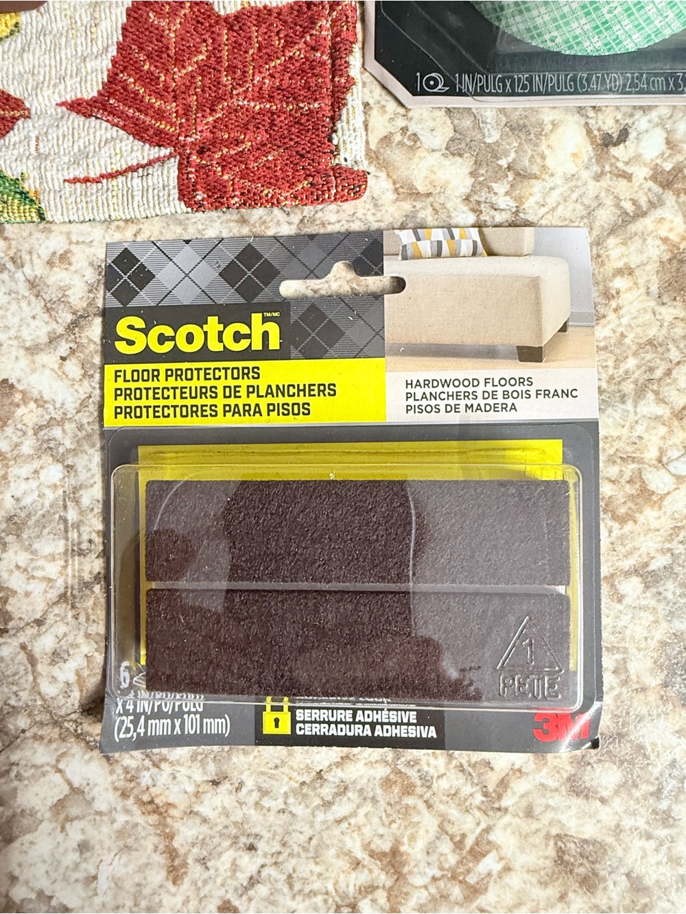 Scotch Brown Floor Protectors – Adhesive Felt Pads for Hardwood Floors